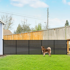Stcockis reinforced 42-inch tall gate preventing under-gate escapes
