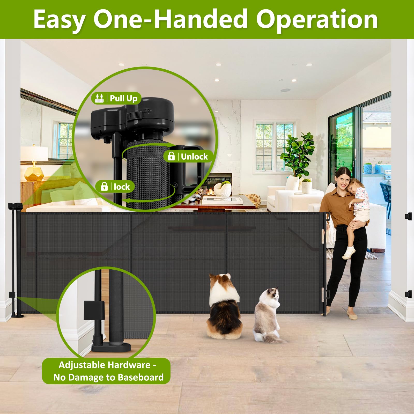 Stcockis secure lock enables one-handed operation
