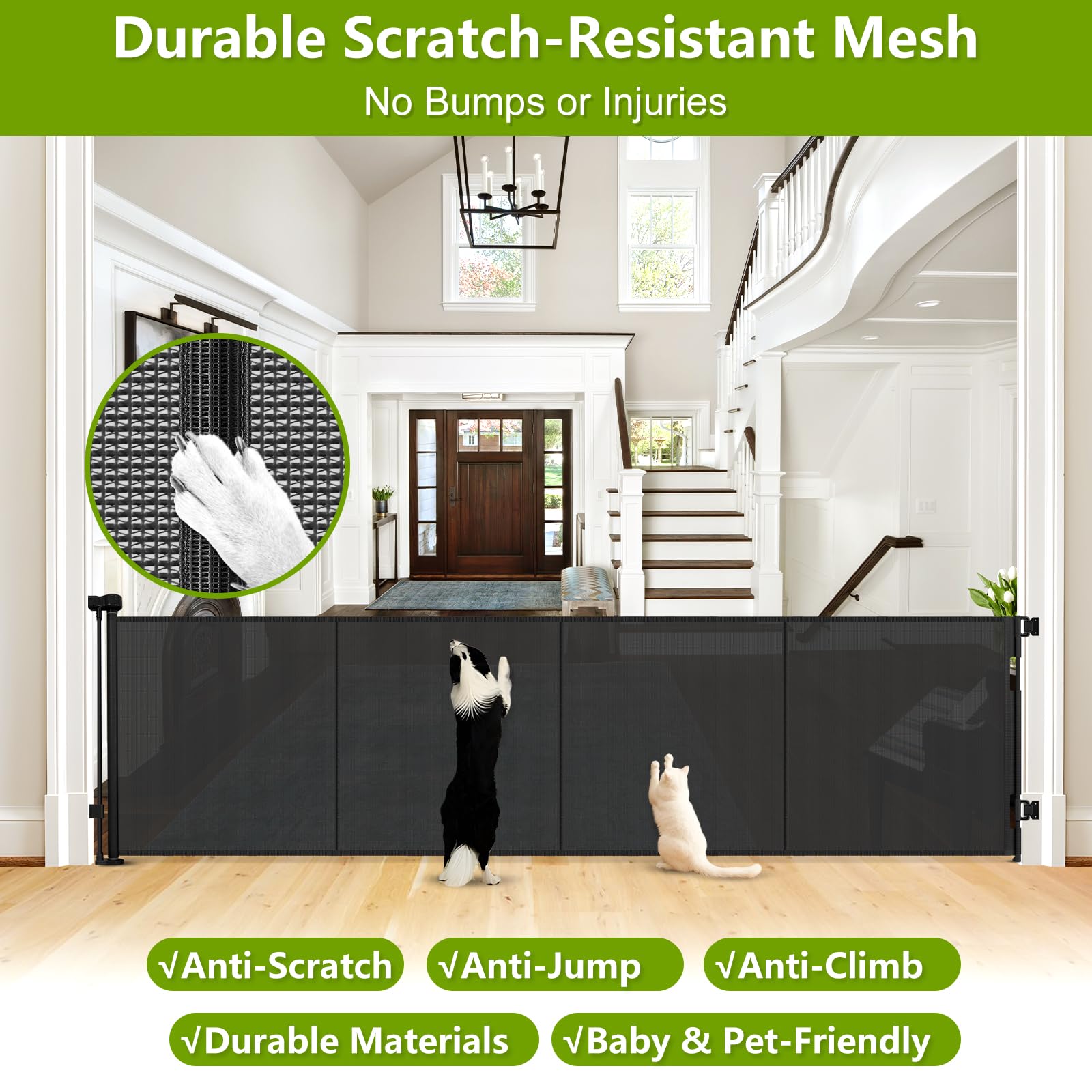 Stcockis universal baseboard fit brackets adapt to various skirting heights.