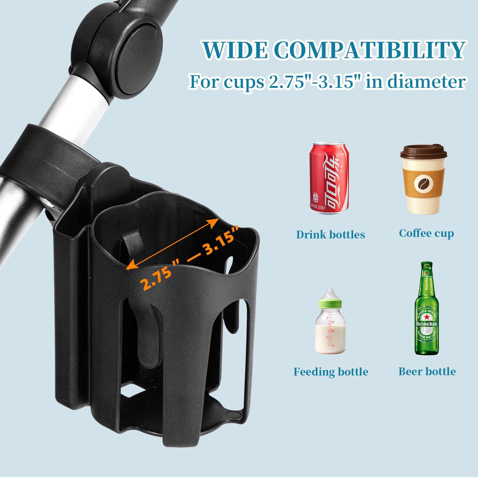 SteAnny soft silicone petals fix cups securely, reducing spills.