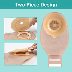 Steawoce convex barrier showcases strong adhesion for recessed stoma comfort.