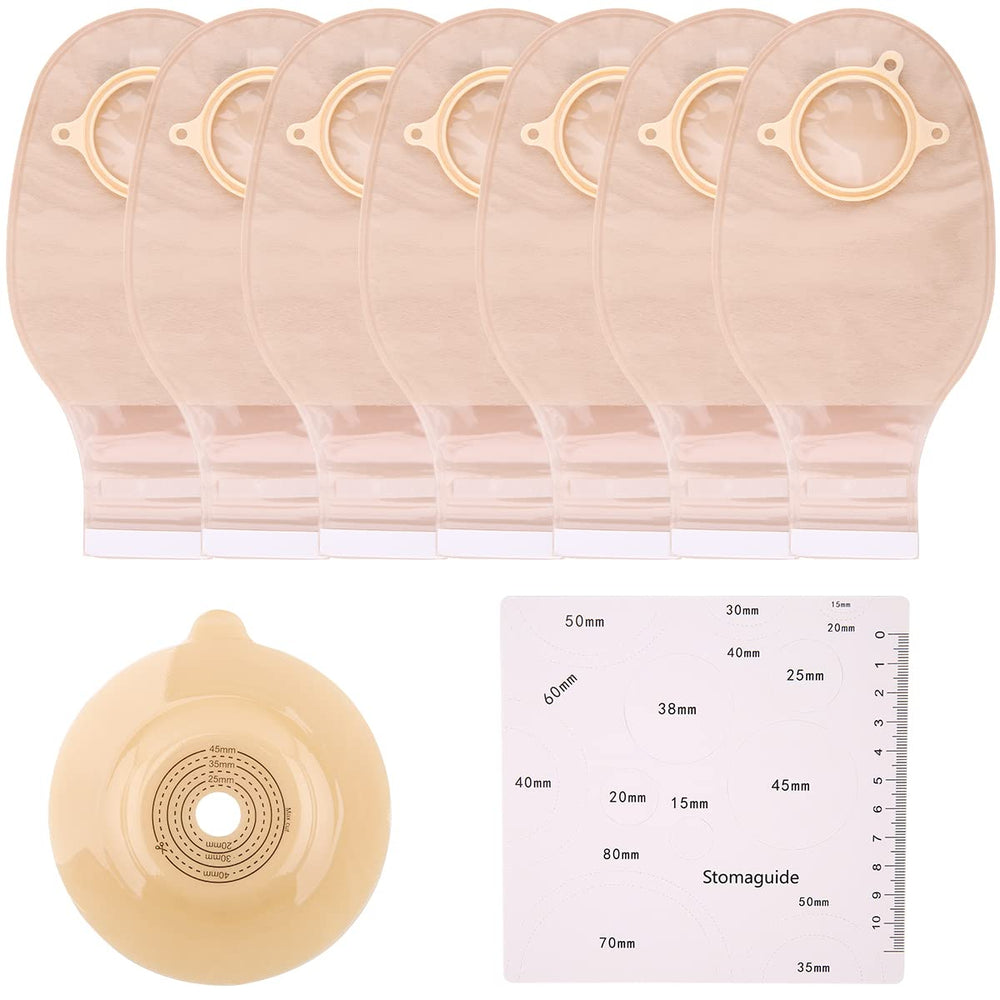 Steawoce packaging highlights complete 20-piece ostomy set for travel.