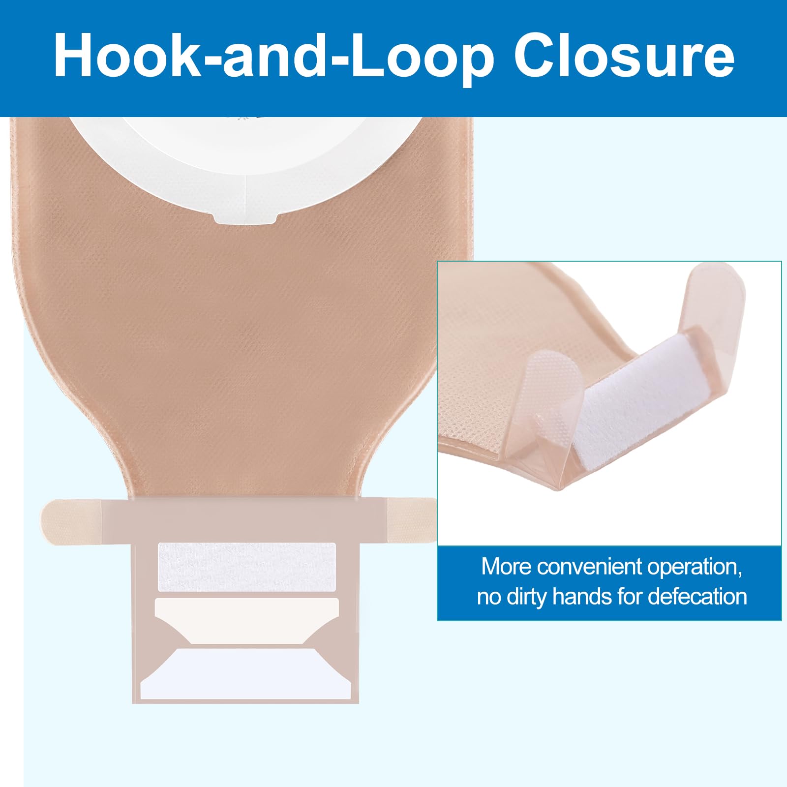 Steawoce one-piece bag with hook-and-loop closure for secure, discreet wear.