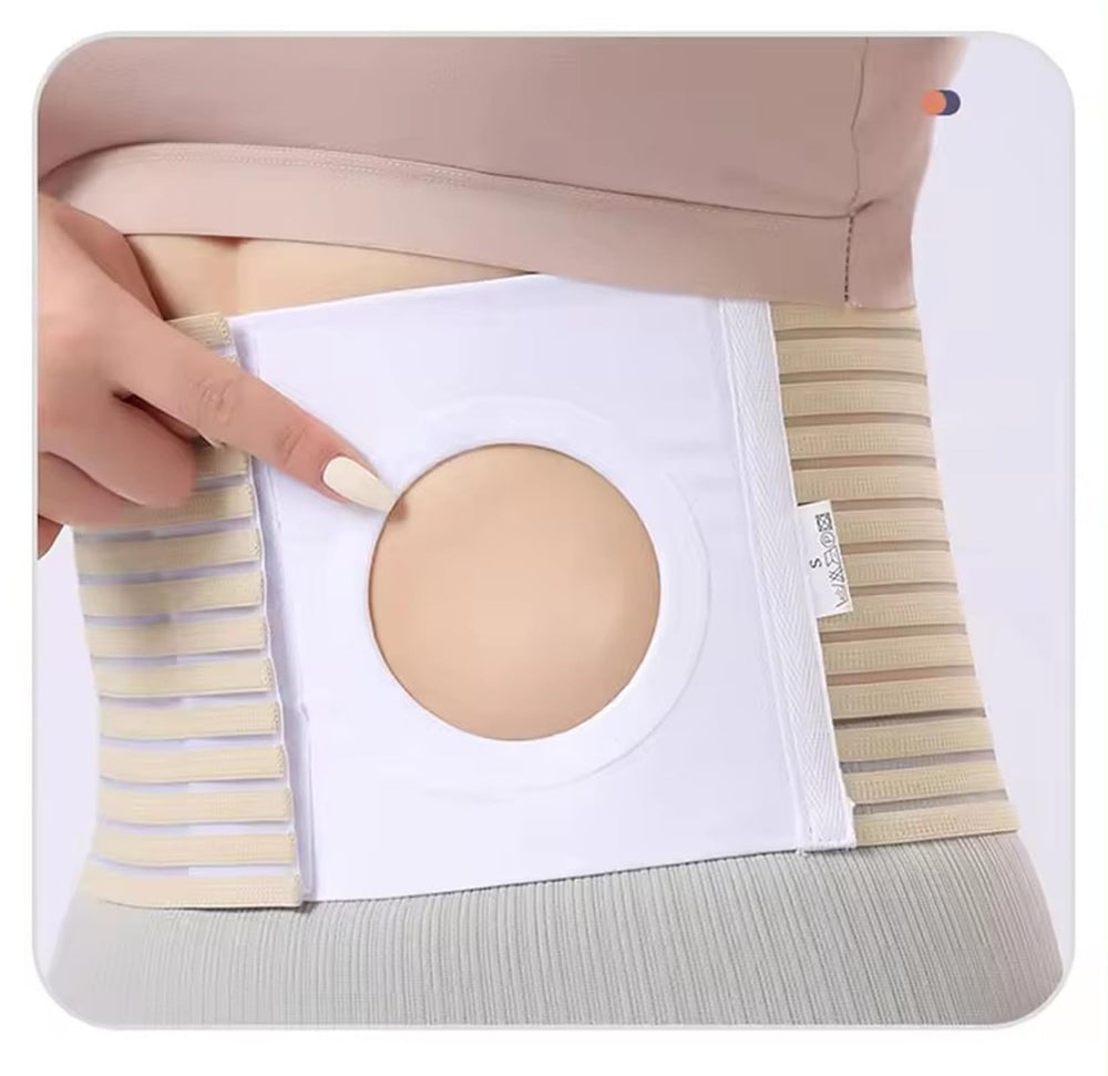 Steawoce ostomy belt—skin-friendly design to minimize irritation