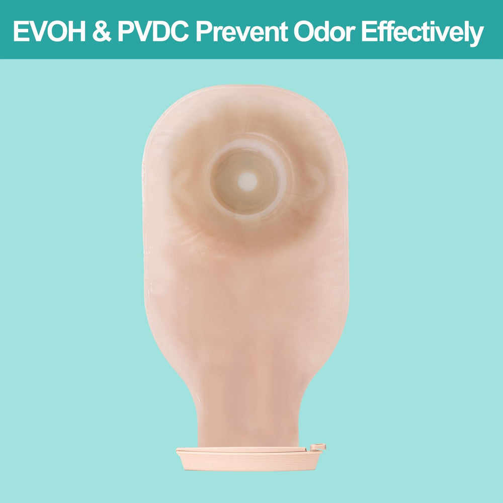 Steawoce transparent side enables easy visual inspection of the stoma.