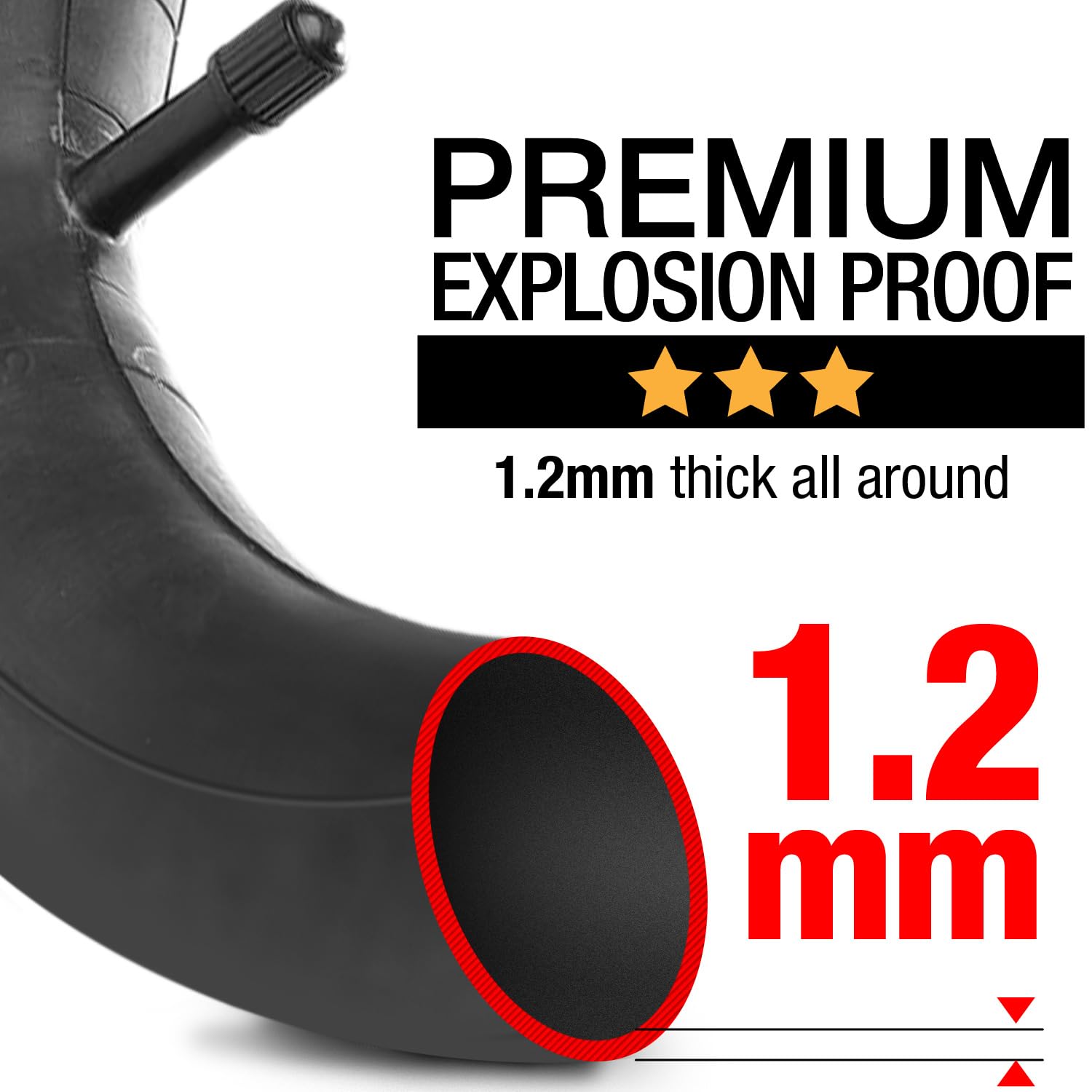 Steerling Tire Co. 16in inner tube for Bob Sport Utility stroller offers solid flat protection.
