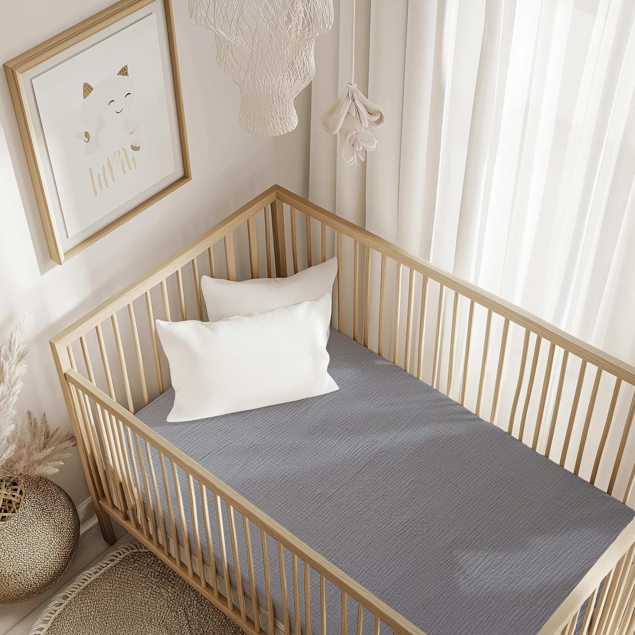 Easy-care fabric remains soft after washes, no iron needed.
