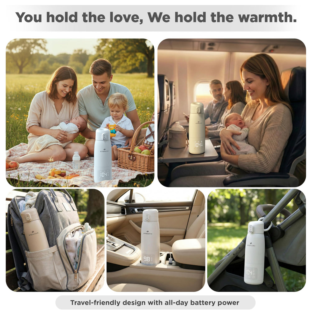 Stenviax Bottle Warmer Pro smart sensors prevent dry heating during use.