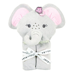 Stephan Baby hooded towel features floppy ears for cute, cozy bath time.