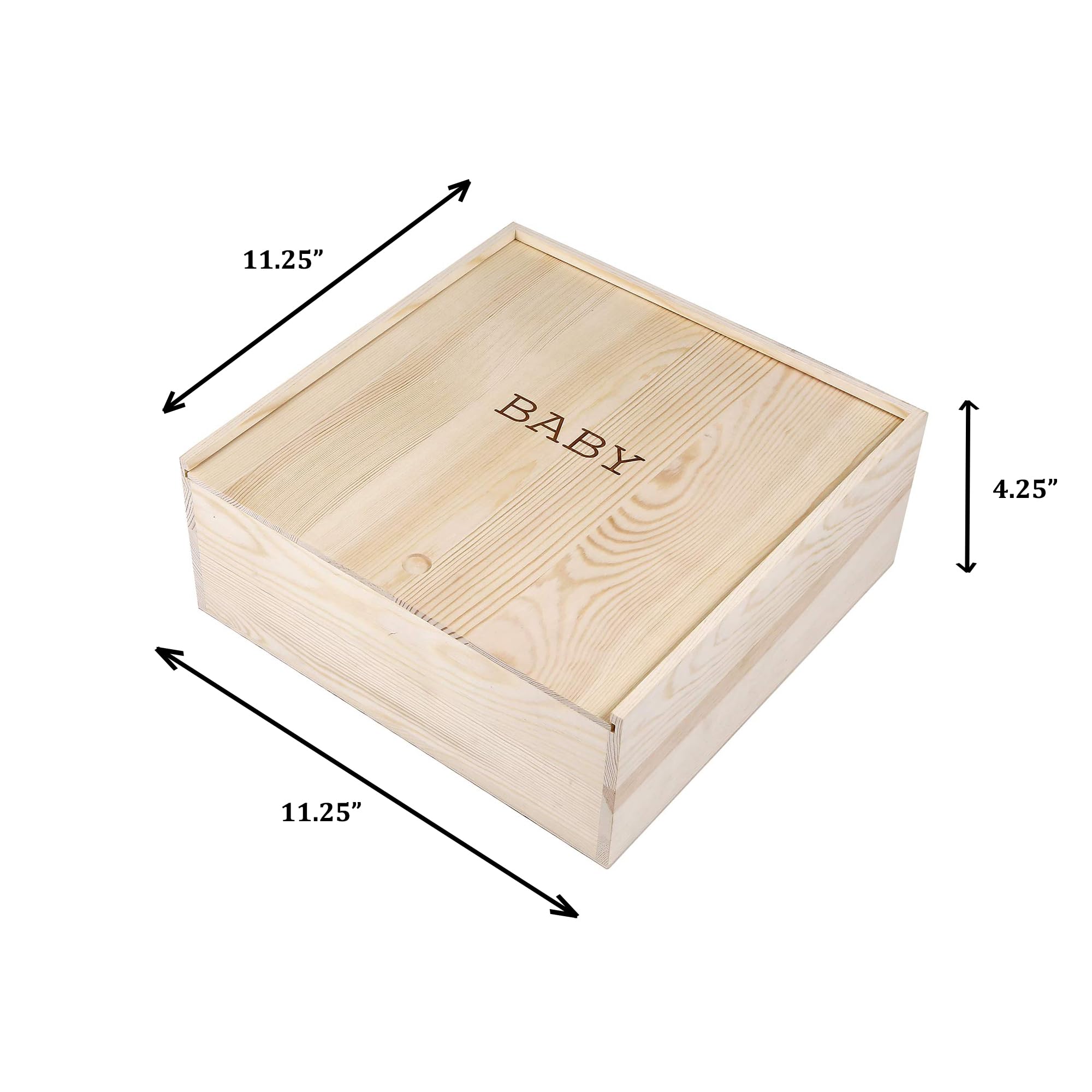 Stephan Baby dimensions 11.25 by 11.25 by 4.25 inches for multiple keepsakes