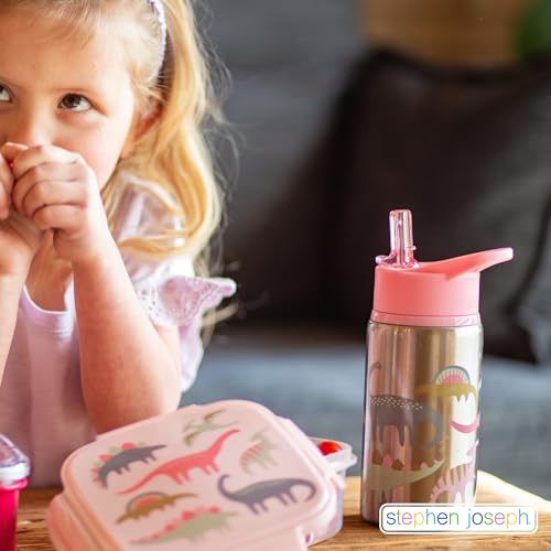 Stephen Joseph BPA-free bottle supports safe sipping with metal construction