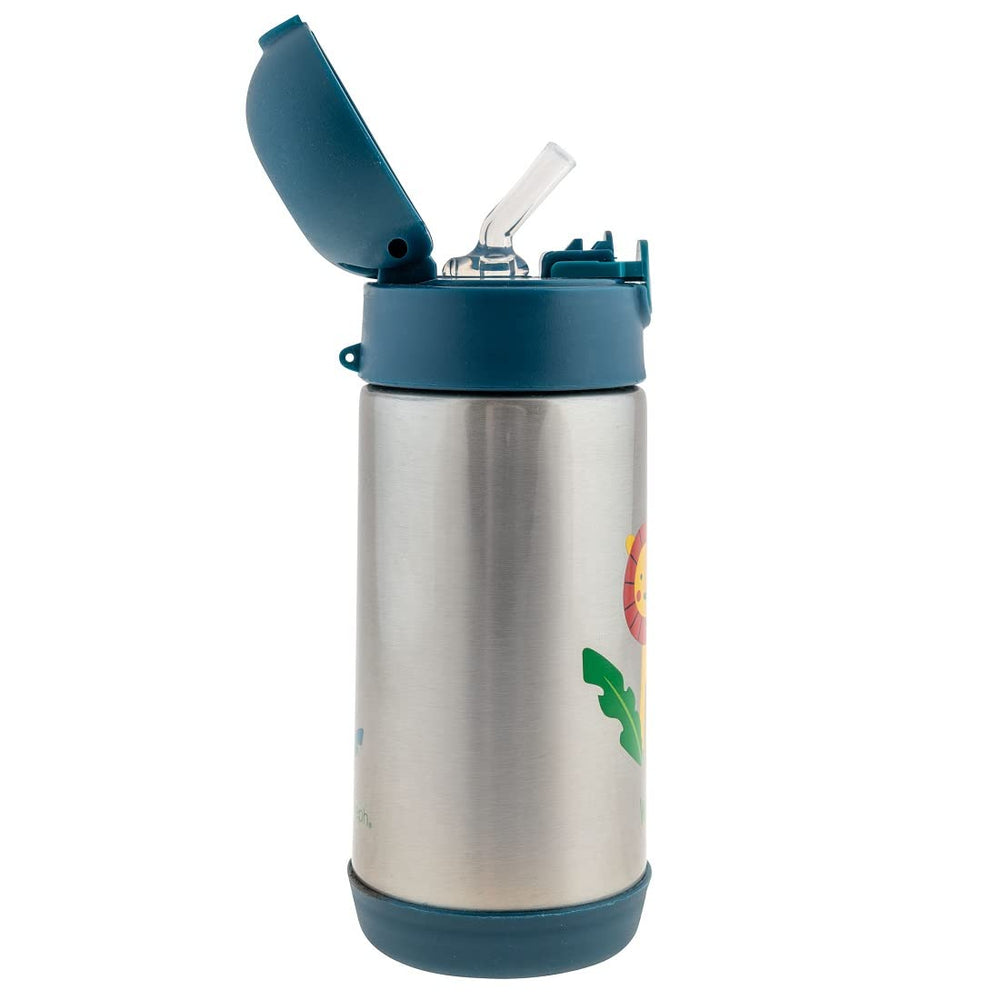 Stephen Joseph dishwasher-safe bottle simplifies cleanup after meals and activities.