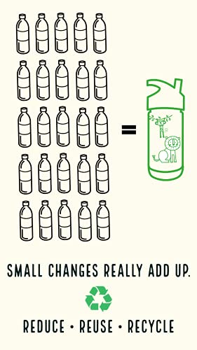 Stephen Joseph insulated 18oz bottle helps maintain beverage temperature outdoors.