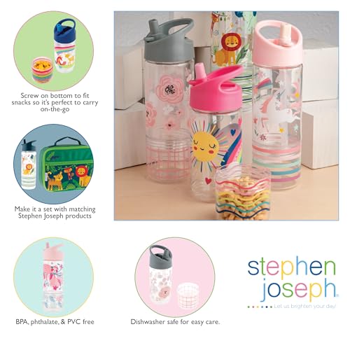 Stephen Joseph dishwasher-safe bottle design simplifies cleanup after outings