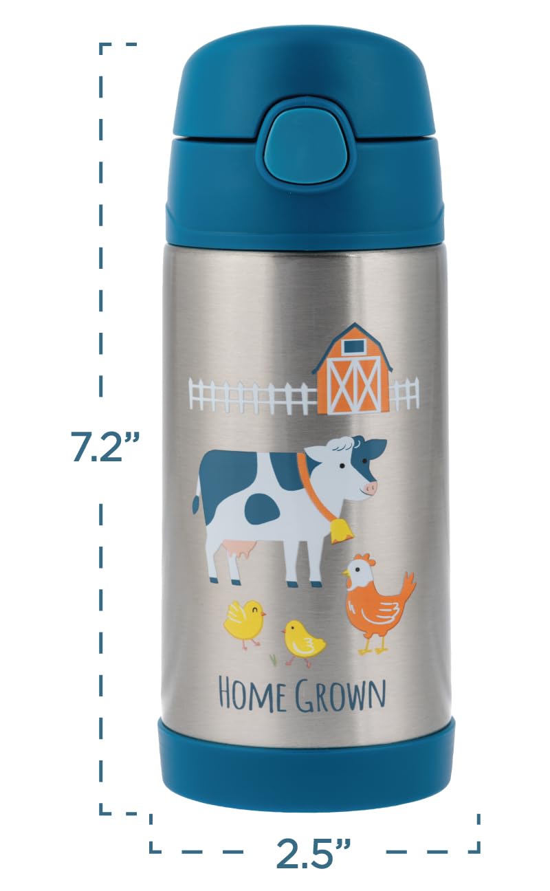 Stephen Joseph leak-proof lid keeps beverages secure during school and travel.