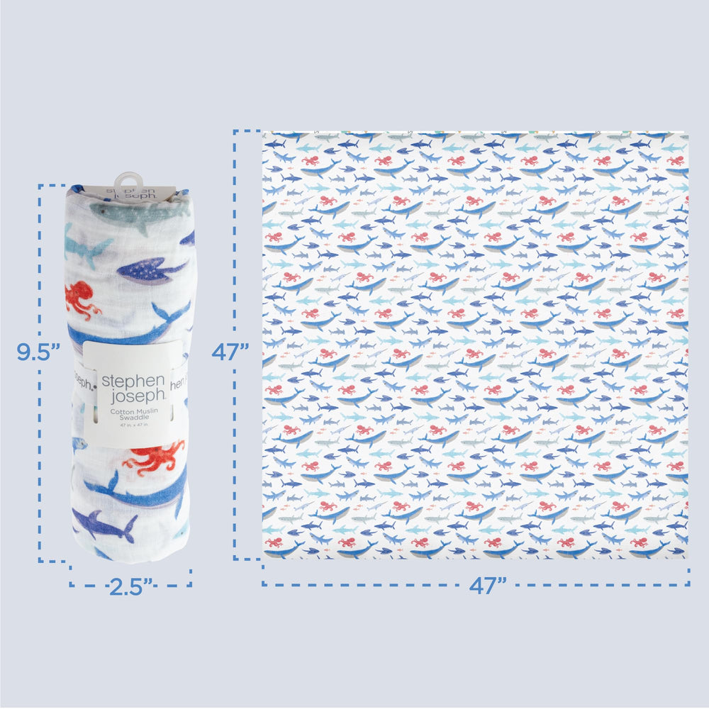 Stephen Joseph muslin blanket feeding wrap for lightweight meal coverage.