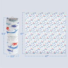 Stephen Joseph muslin blanket feeding wrap for lightweight meal coverage.