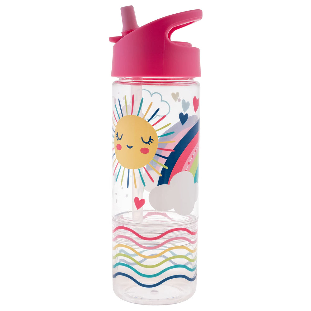 Stephen Joseph Sip and Snack Rainbow bottle in bright colors for adventures.