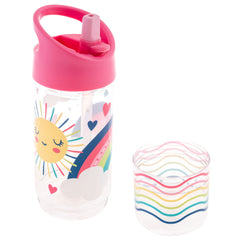 Stephen Joseph Sip and Snack Rainbow snack cup attached for quick snacks.