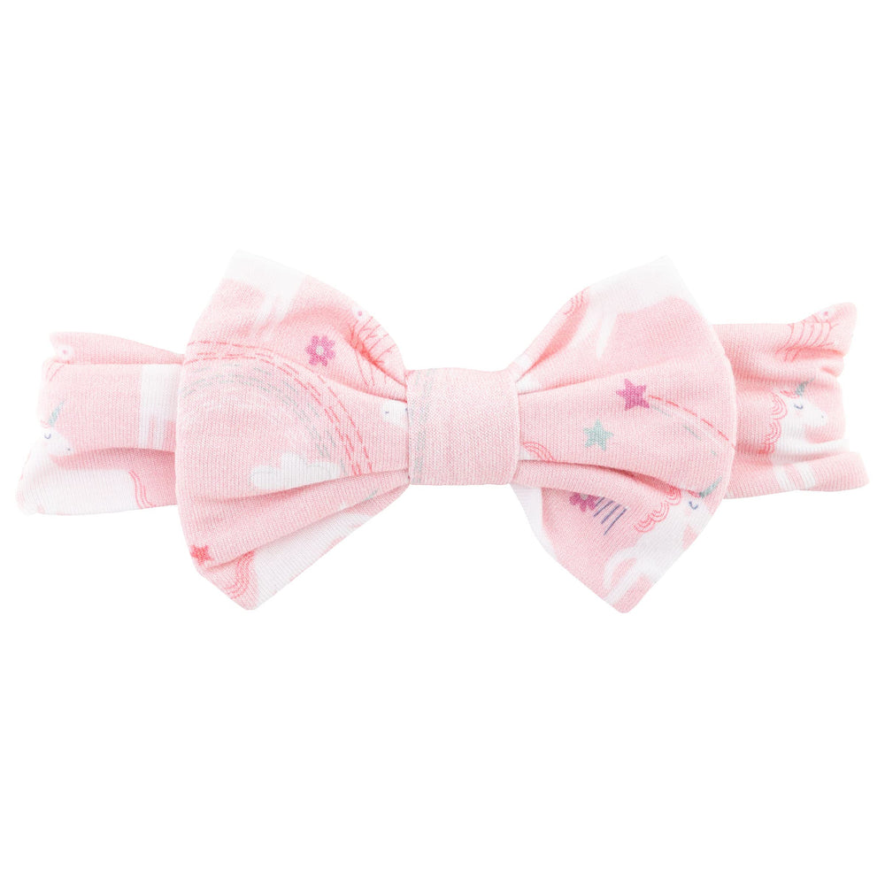 Stephen Joseph soft stretchy headband provides gentle comfort for sensitive baby skin