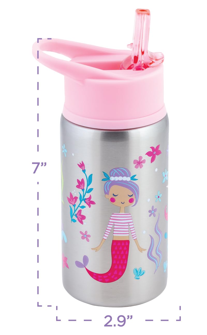 Stephen Joseph bottle shows comfortable carry-handle for little hands.