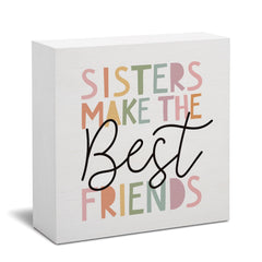 STHTTSW sisters make the best friends sign adds a charming focal point to a toddler girl room.
