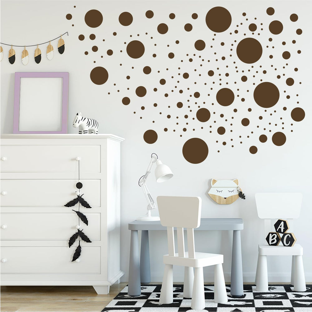 StickerDeen large and small dots for versatile wall art layouts.