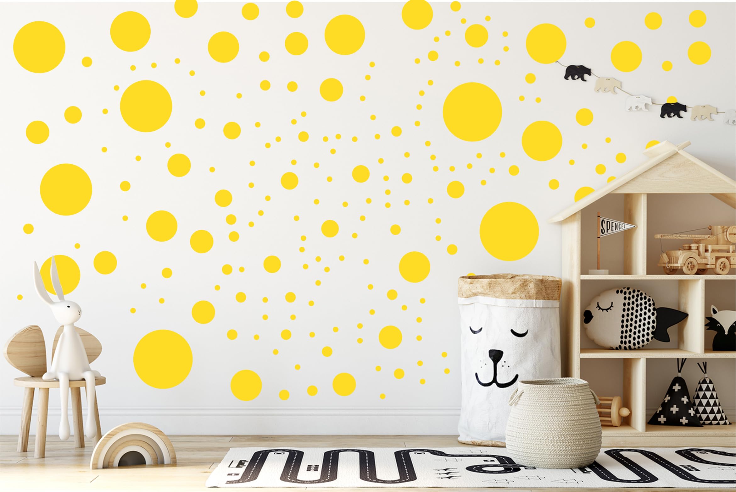 StickerDeen precision-cut dots look painted without borders.