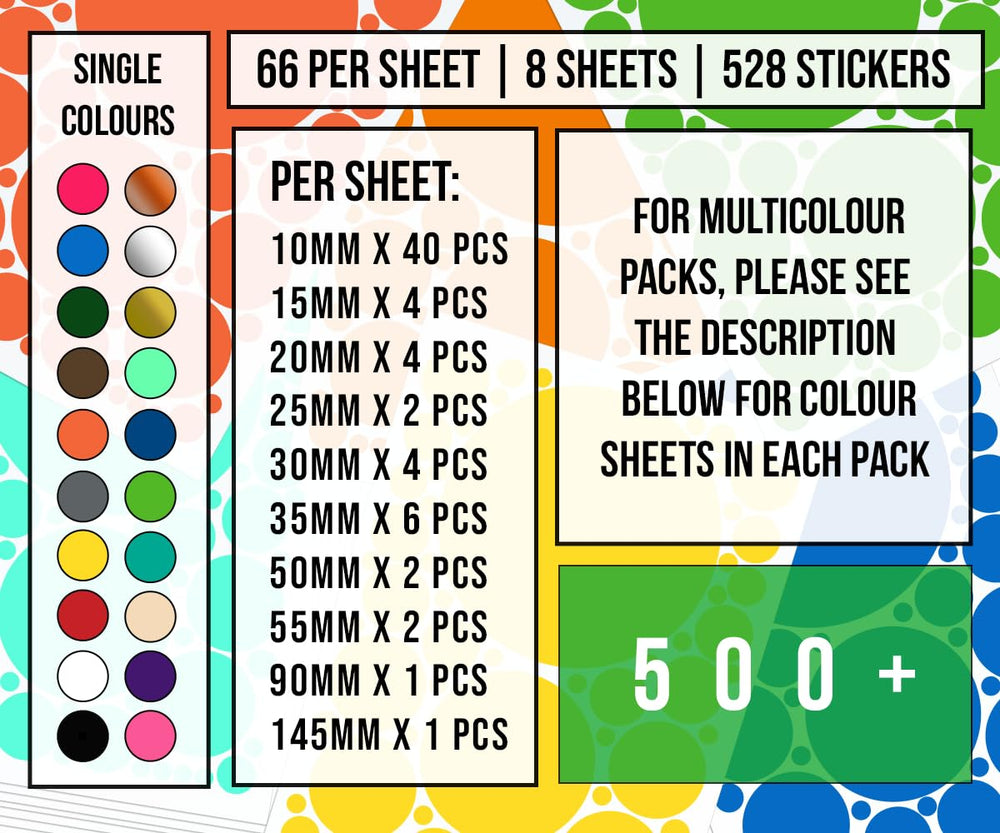 StickerDeen waterproof vinyl dots for durable wall art in busy spaces