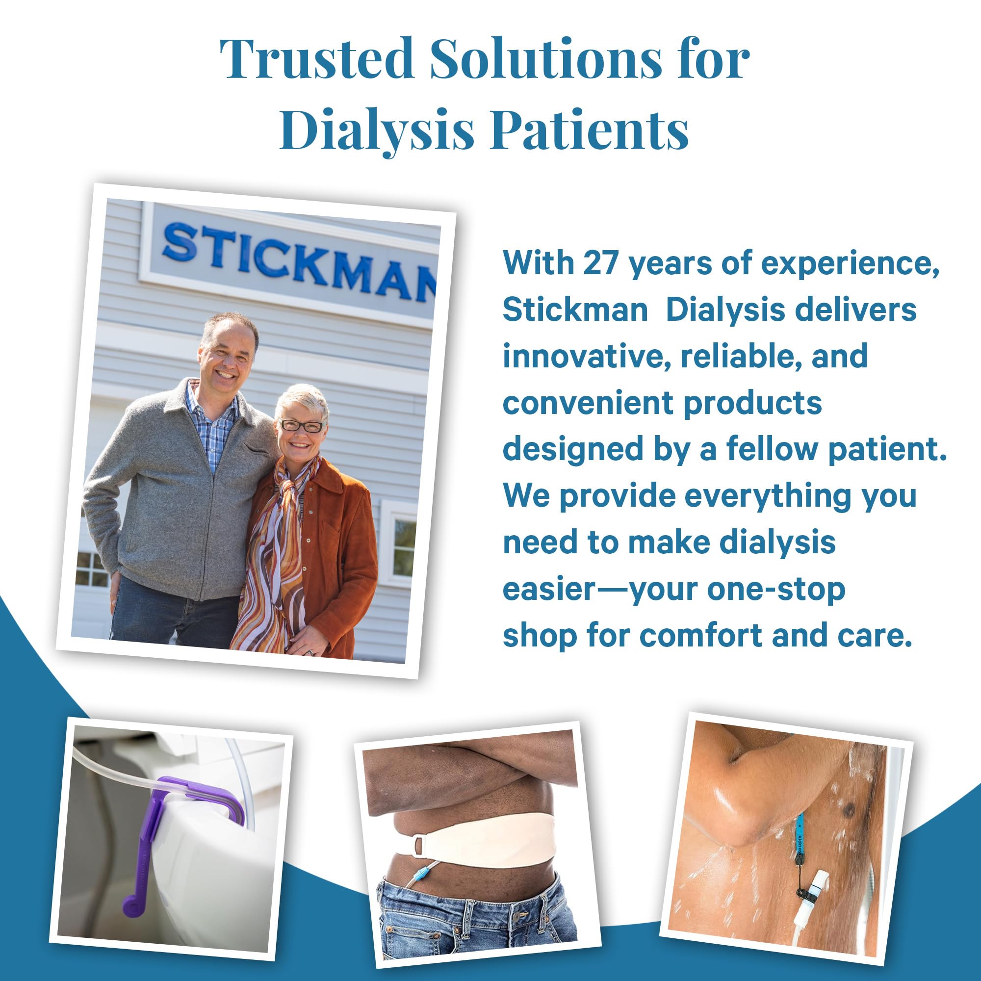 Stickman Dialysis Original Tuck-Away Belt packaged for travel