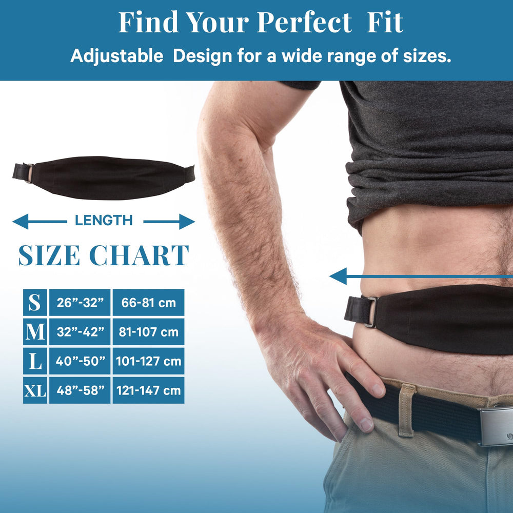 Stickman Dialysis Original Tuck-Away Belt conceals tubing while staying secure during daily activities
