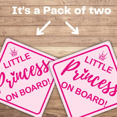 STIXORAMA princess baby on board sticker for cars improves road awareness