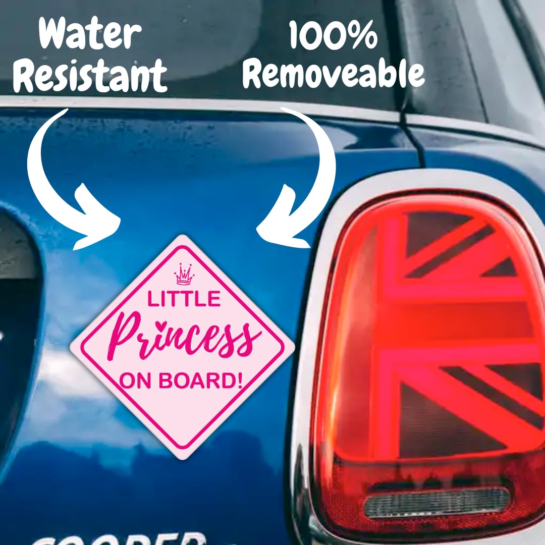 STIXORAMA princess baby on board decal supports family travel awareness
