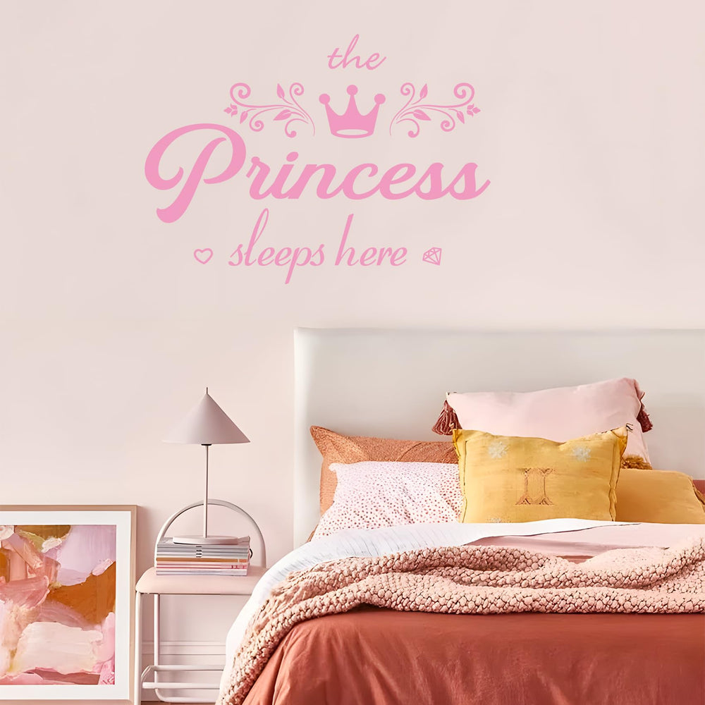 STNRST-IN princess wall art creates a soft focal point.