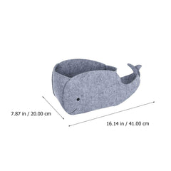 STOBOK toy storage bin with whale design keeps clutter under control.