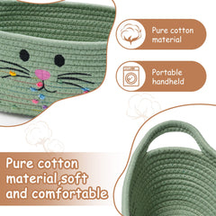STOBS K cotton rope storage basket for toy organization in nursery