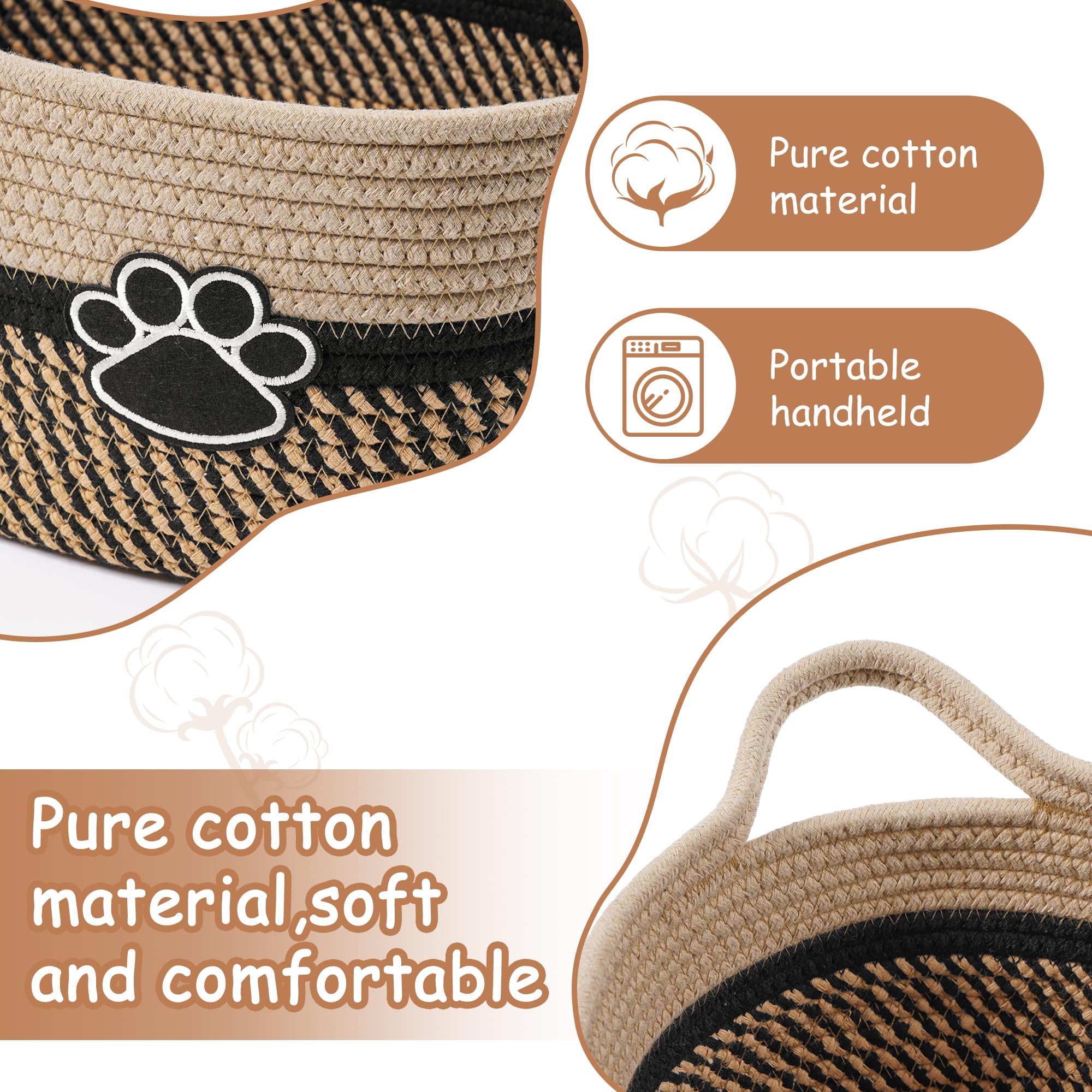 STOBS K handmade cotton rope storage bin adds stylish organization to any room