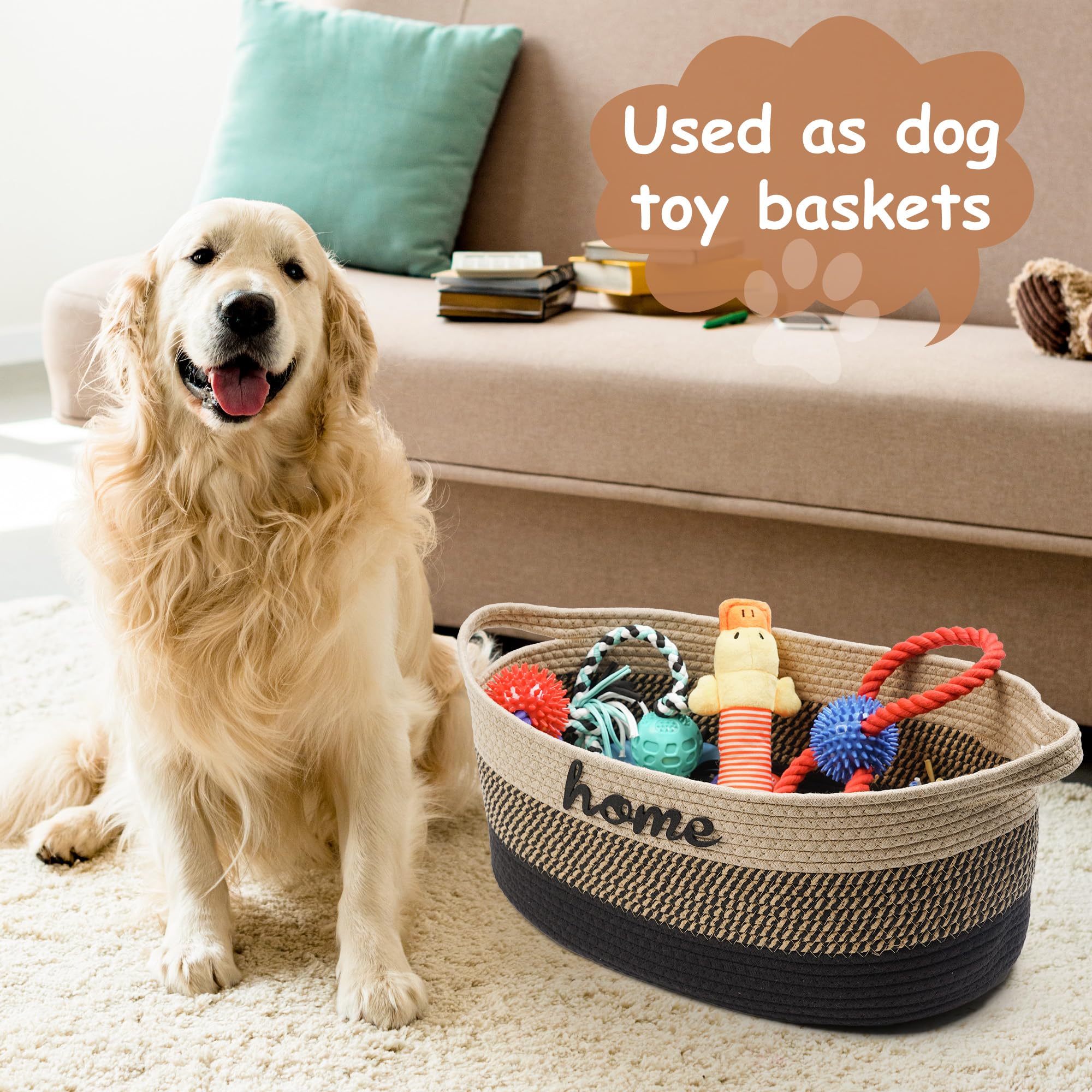 STOBS K multi-use storage basket for toys, laundry, or magazines.