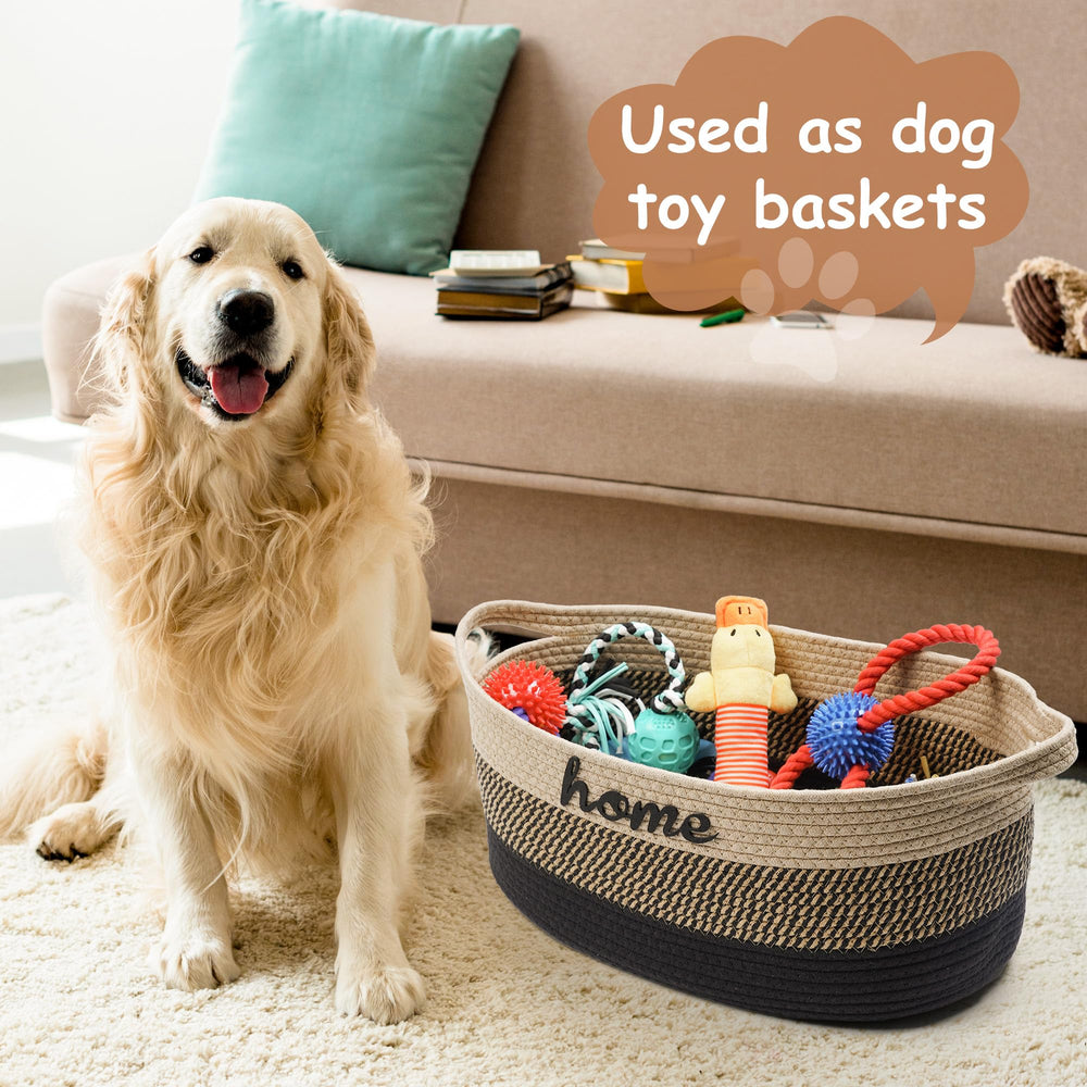 STOBS K multi-use storage basket for toys, laundry, or magazines.