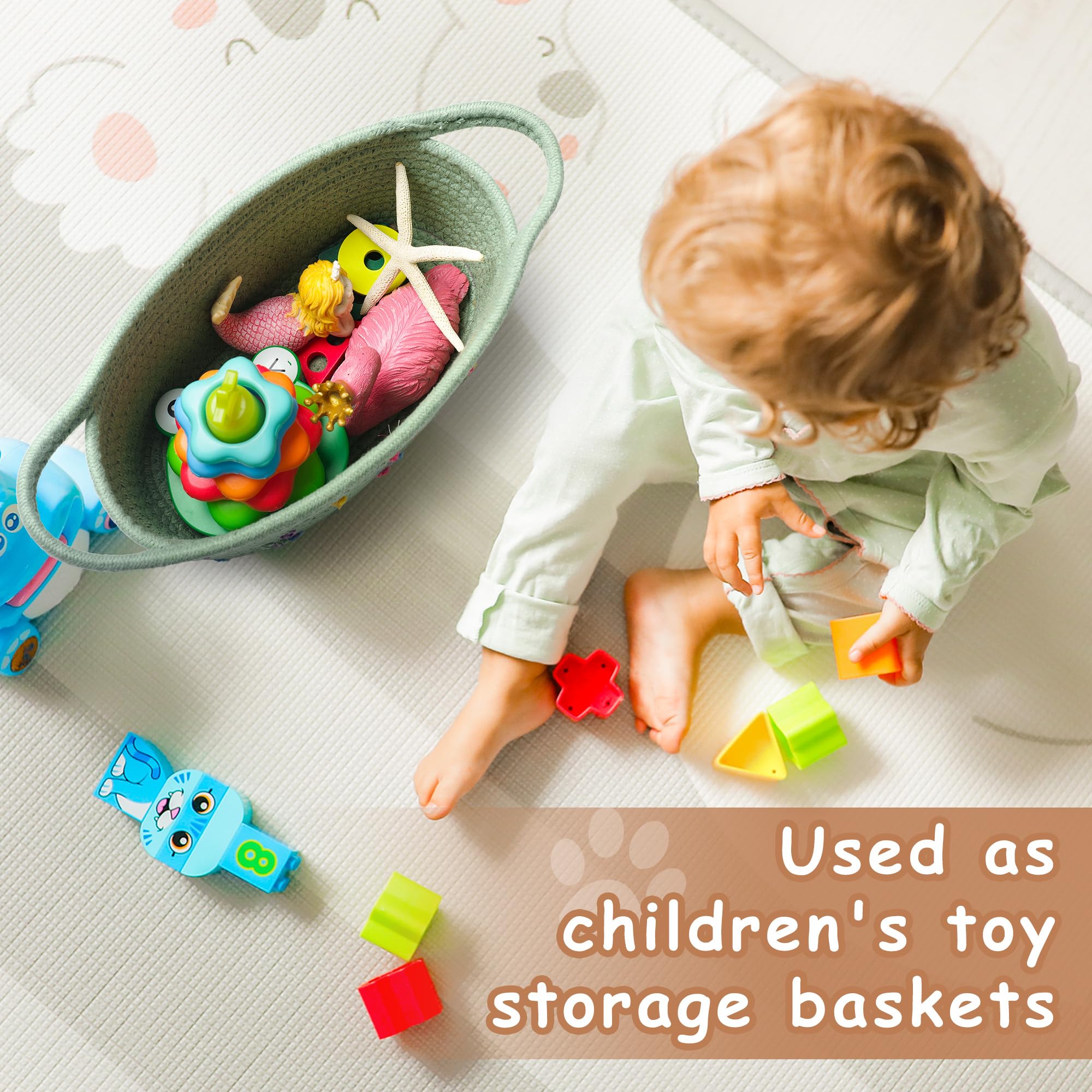 STOBS K nursery storage basket ideal for plush toys and books