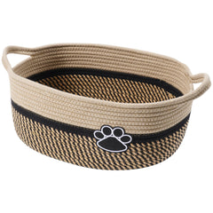 STOBS K small woven basket with handle for organized storage on shelves