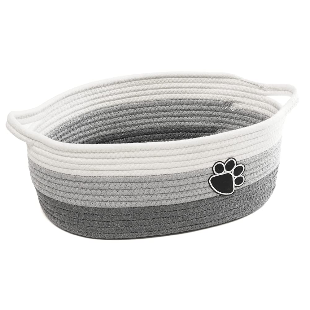 STOBSK small woven basket with handle for easy storage and organization.