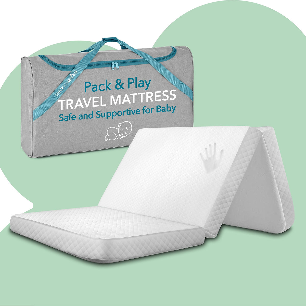 Stock Your Home foldable pack n play mattress pad for portable infant comfort
