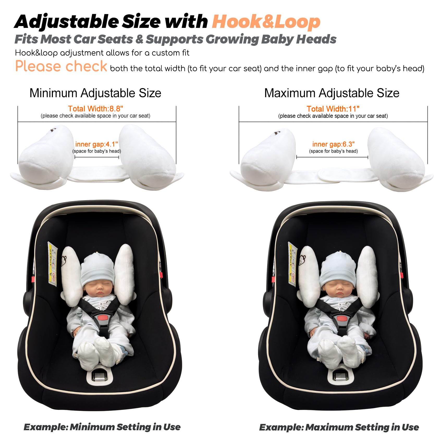 StoHua adjustable infant pillow highlights versatile height for growing heads