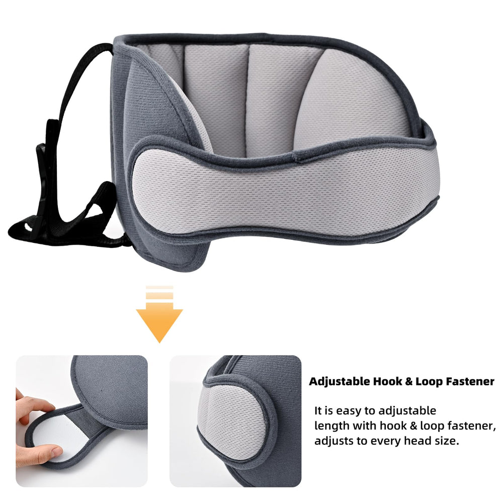 StoHua baby travel headrest pillow dark grey for cozy journeys