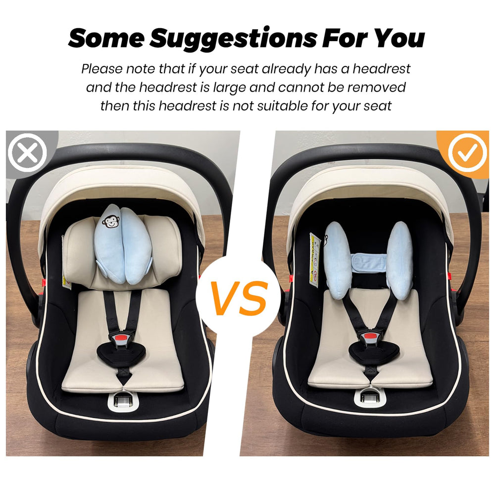 StoHua car-seat harness compatible pillow for secure travel
