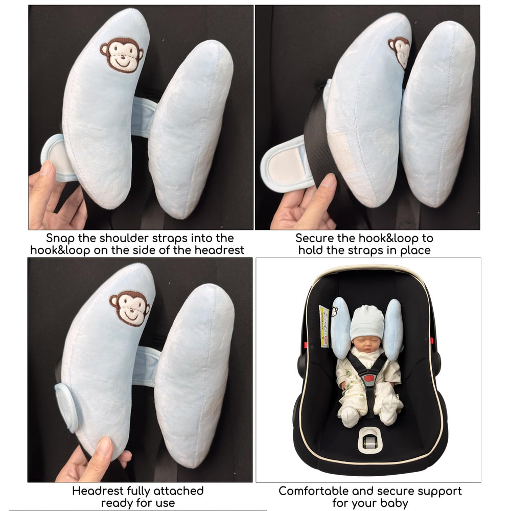 StoHua infant headrest pillow suited for stroller use