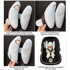 StoHua infant headrest pillow suited for stroller use