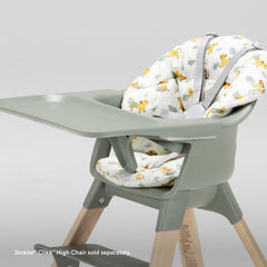 Stokke Clikk Cushion Disney Lion King Jungle organic cotton close-up texture