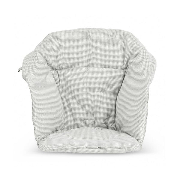 Stokke Clikk Cushion Nordic Grey front view showing extra back support for babies